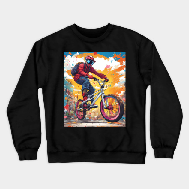 Speed Bike Crewneck Sweatshirt by animegirlnft