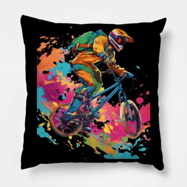 Speed Biking Pillow by animegirlnft