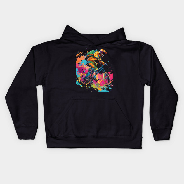 Speed Biking Kids Hoodie by animegirlnft