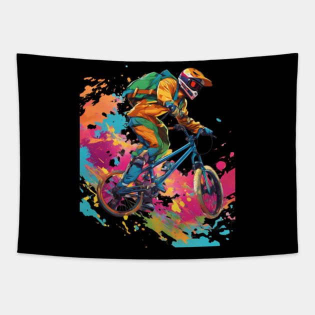 Speed Biking Tapestry by animegirlnft