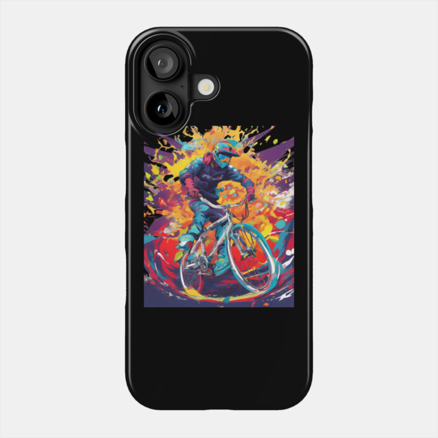 Cycling Biking Phone Case by animegirlnft