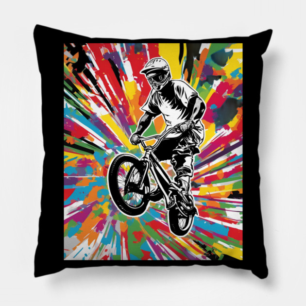 BMX Racer Pillow by animegirlnft