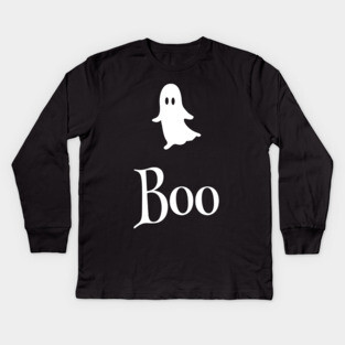 Boo - Friendly Halloween design Kids Long Sleeve T-Shirt