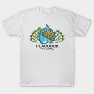 Peacock Channel TV design by Me T-Shirt