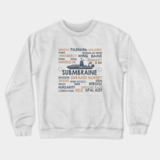 Submarine Creative vector design by me Crewneck Sweatshirt