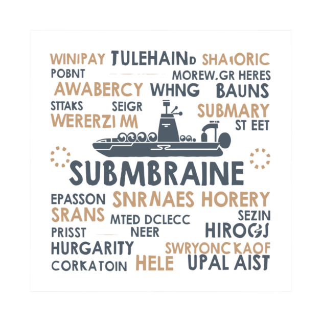 Submarine Creative vector design by me by Nizar clothing store 