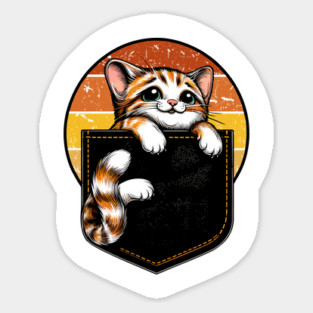 Cat In Pocket Magnet