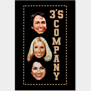 Threes Company /\/\/ Vintage Fan Art Posters and Art