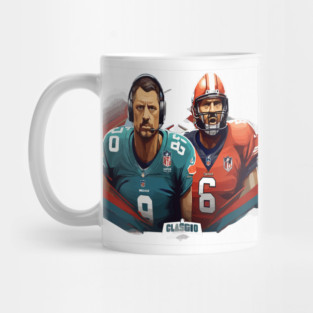 El-clasico match Nfl football Team Dolphin va Team Chief In vector Mug