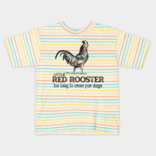 Little Red Rooster Karen Payton Art Kids T-Shirt