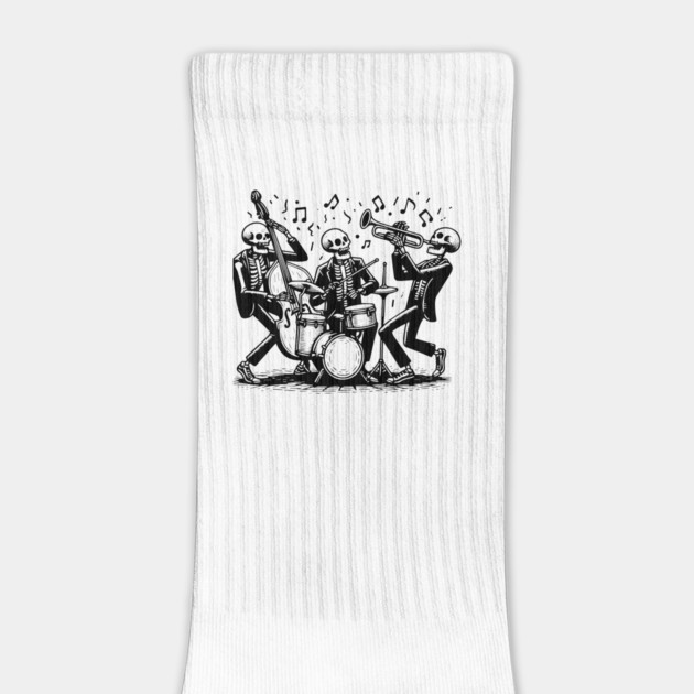 skeletons play jazz by lkn