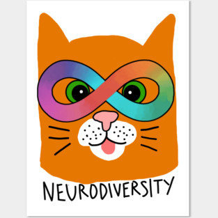 Neurodiversity Cat Posters and Art