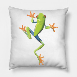 Greenery tree-frog Pillow