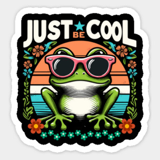 Just Be Cool - Cool Cute Frog Magnet