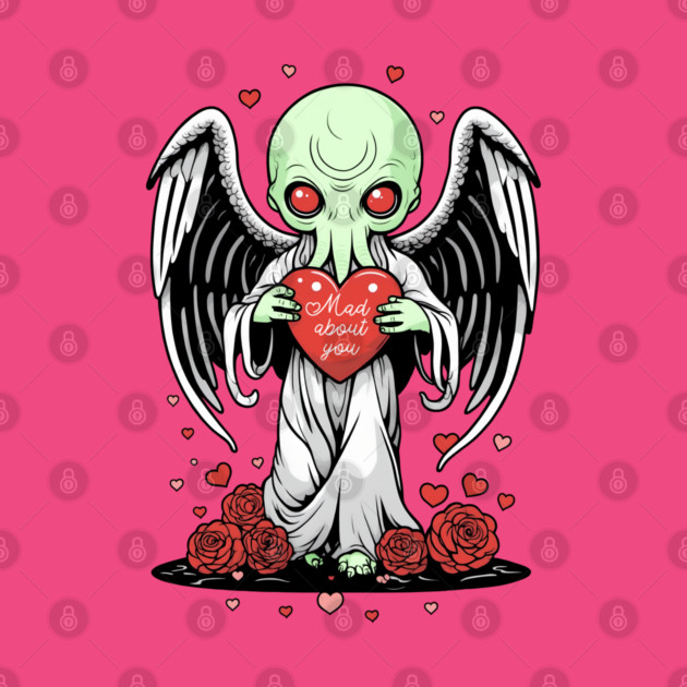 Cthulu Valentine Heart - Mad About You by WolfMerrik