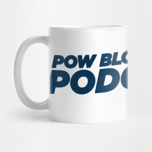 Pow Block Podcast NP 2024 Logo (Navy Blue) Mug