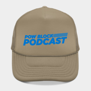 Pow Block Podcast NP Logo 2024 (Sky Blue) Hat