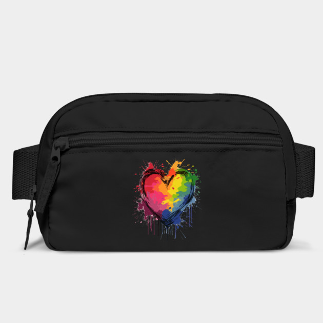 Paint Splatter Rainbow Heart by WarFX Designs