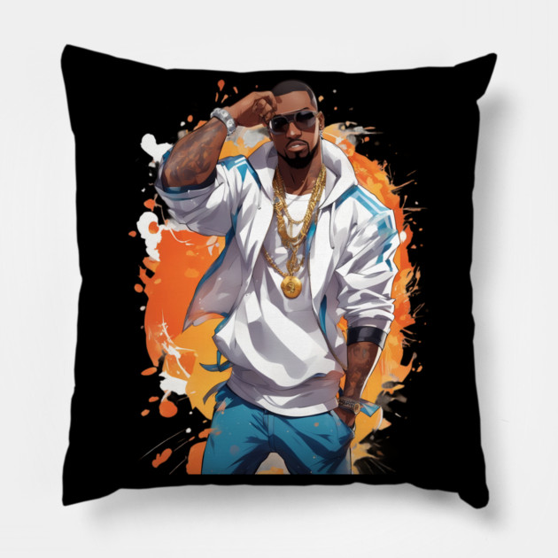 Ghetto Boy Pillow by animegirlnft