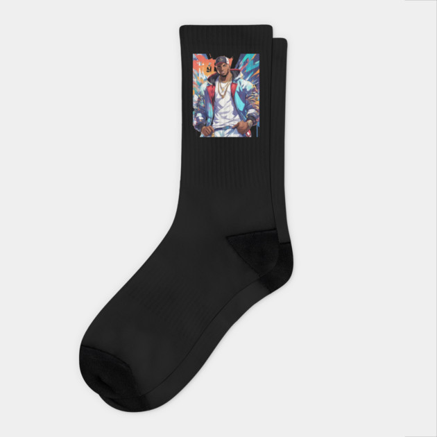 Street Rapper Socks by animegirlnft