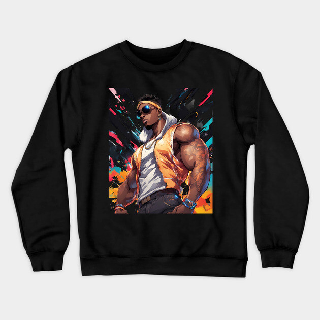 Alpha Gangsta Crewneck Sweatshirt by animegirlnft