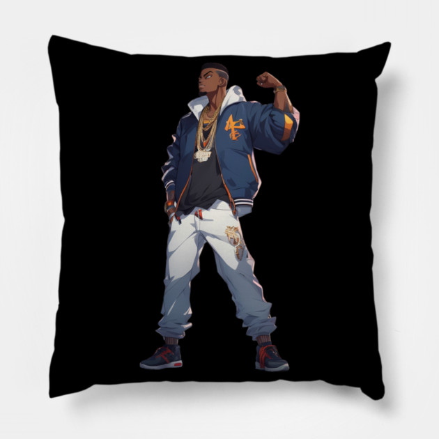 Black Power Pillow by animegirlnft
