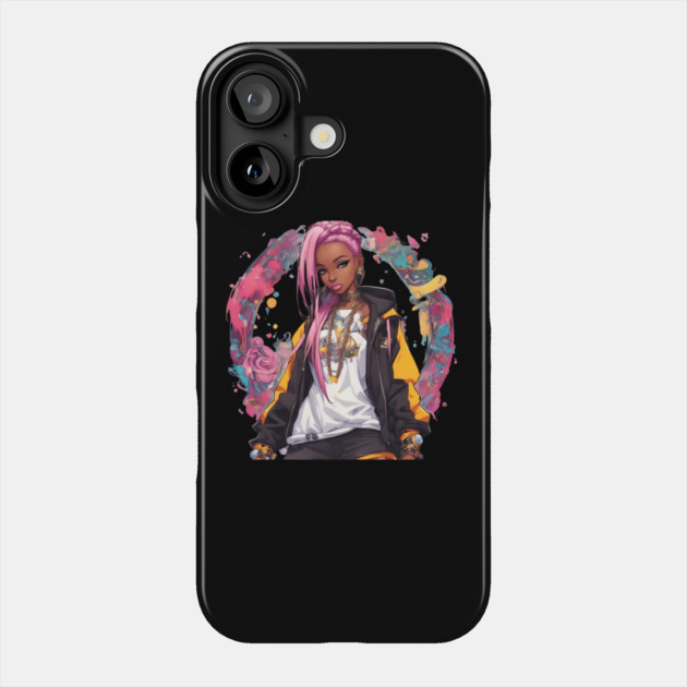 Hip Hop Girl Phone Case by animegirlnft
