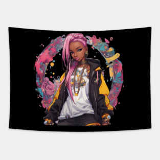 Hip Hop Girl Tapestry