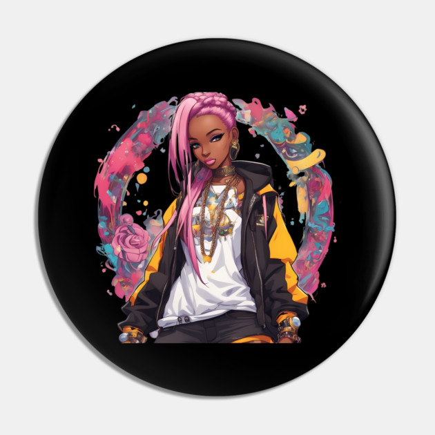 Hip Hop Girl Pin by animegirlnft