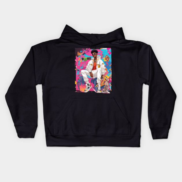 Beats Rhymes Kids Hoodie by animegirlnft
