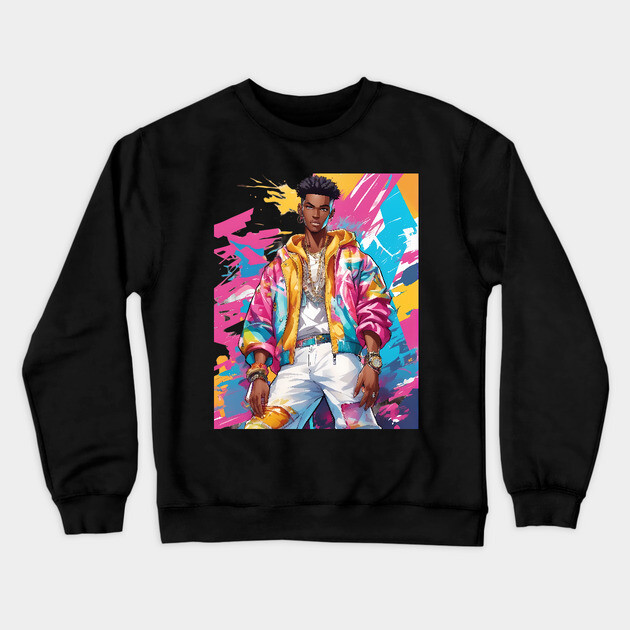 Hood Ghetto Crewneck Sweatshirt by animegirlnft