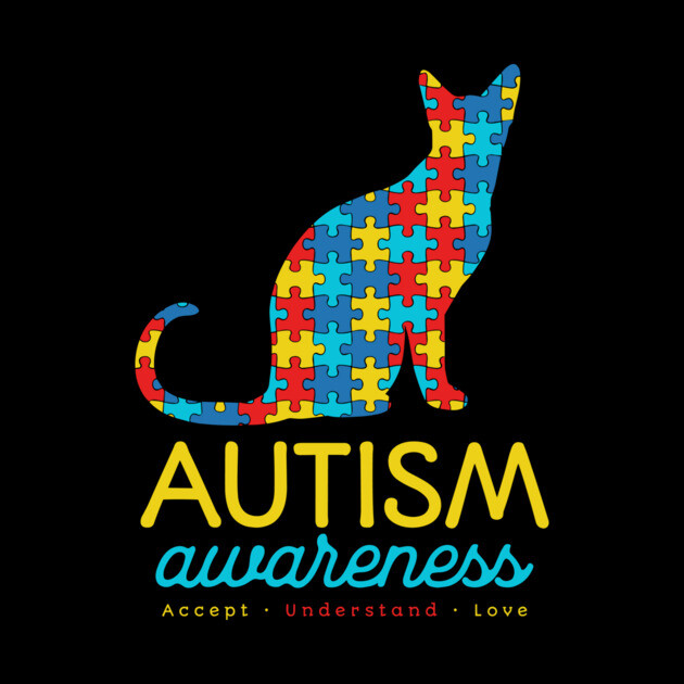 Cat Autism Awareness by The WYLD Tribe