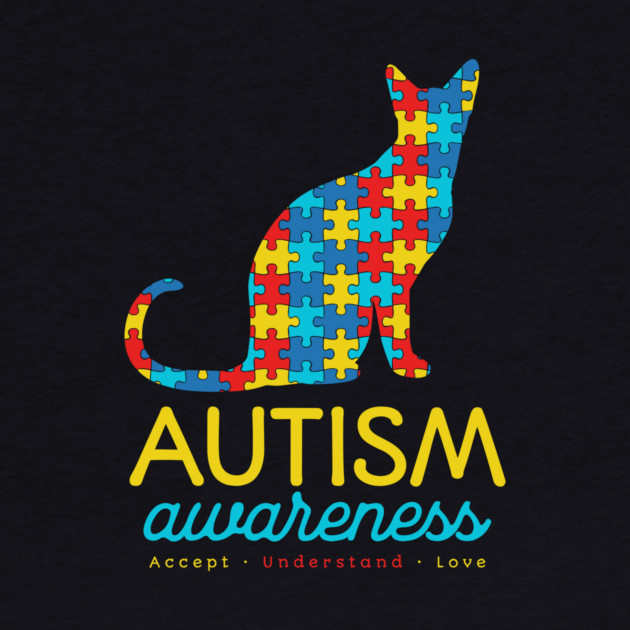 Cat Autism Awareness by The WYLD Tribe