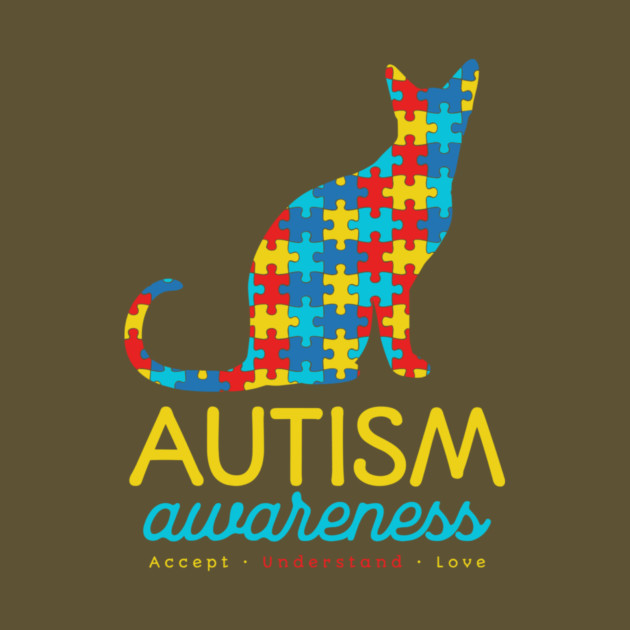 Cat Autism Awareness by The WYLD Tribe