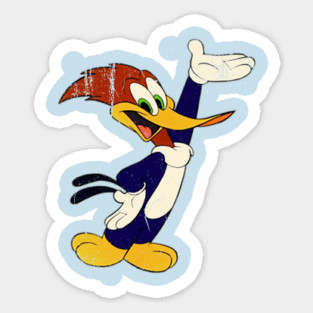 Woody Woodpecker - Distressed Vintage Authentic Style Sticker