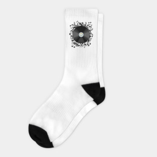 Vinyl Record Socks