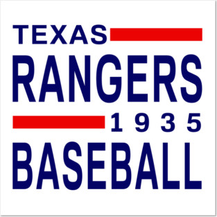 Texas Rangers Classic Posters and Art