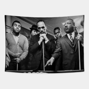 Martin Luther King Jr. playing Pool Tapestry