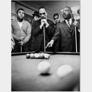 Martin Luther King Jr. playing Pool Posters and Art