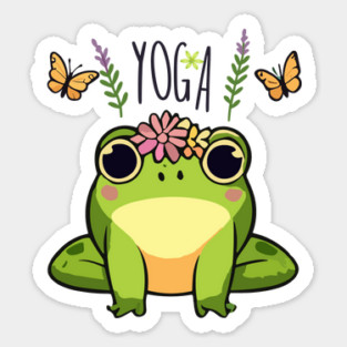 Yoga Kawaii Frog Magnet