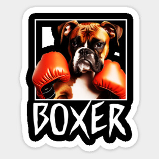 Boxer Dog Sticker