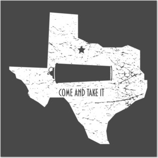 Come and Take it Gonzales Battle Texas Flag Posters and Art