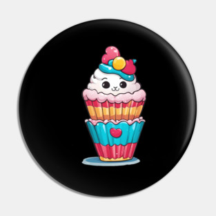 Rainbow Cupcake Pin