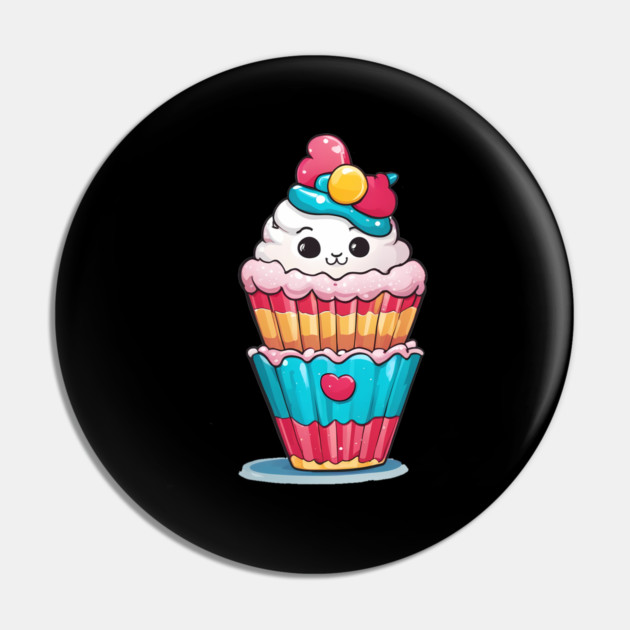 Rainbow Cupcake Pin by animegirlnft