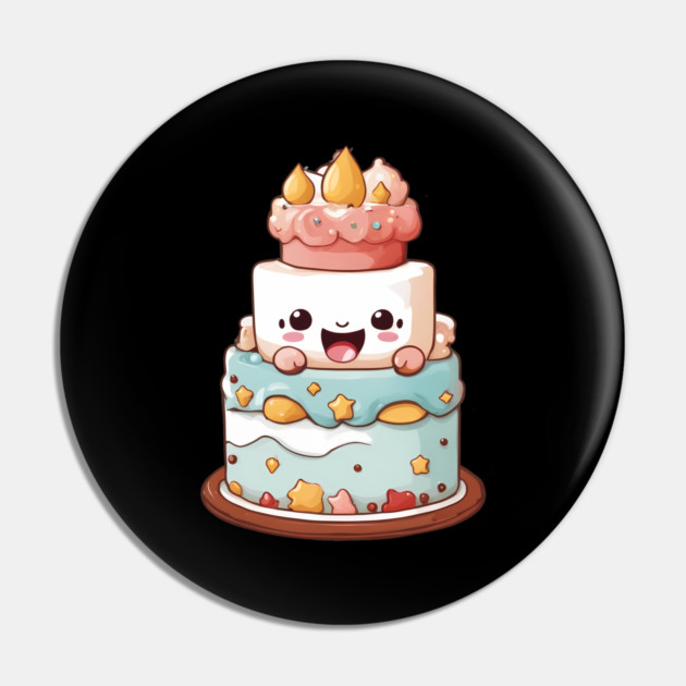 Cute Birthday Cake Pin by animegirlnft