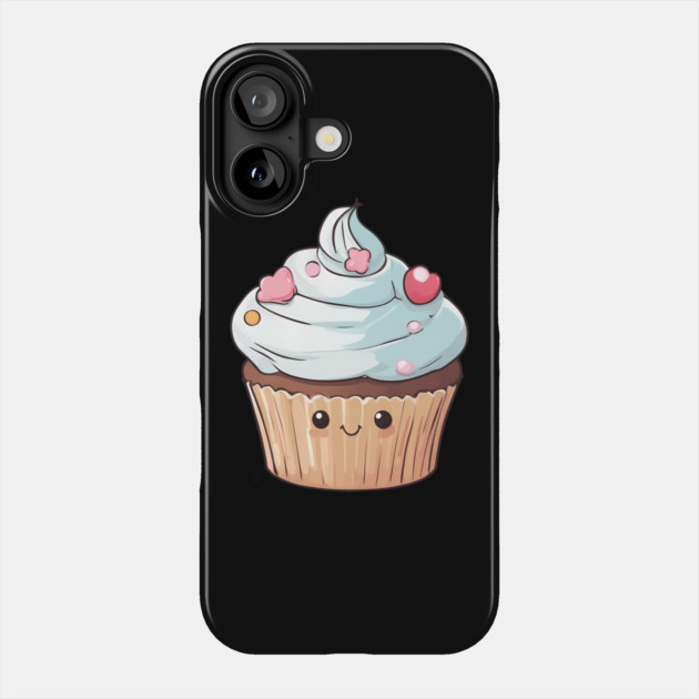 Vanilla Cupcake Phone Case by animegirlnft