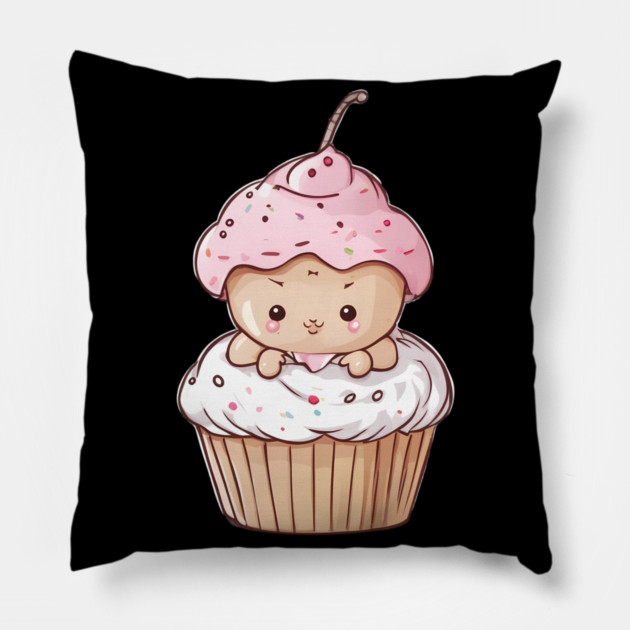 Cute Cupcake Pillow by animegirlnft