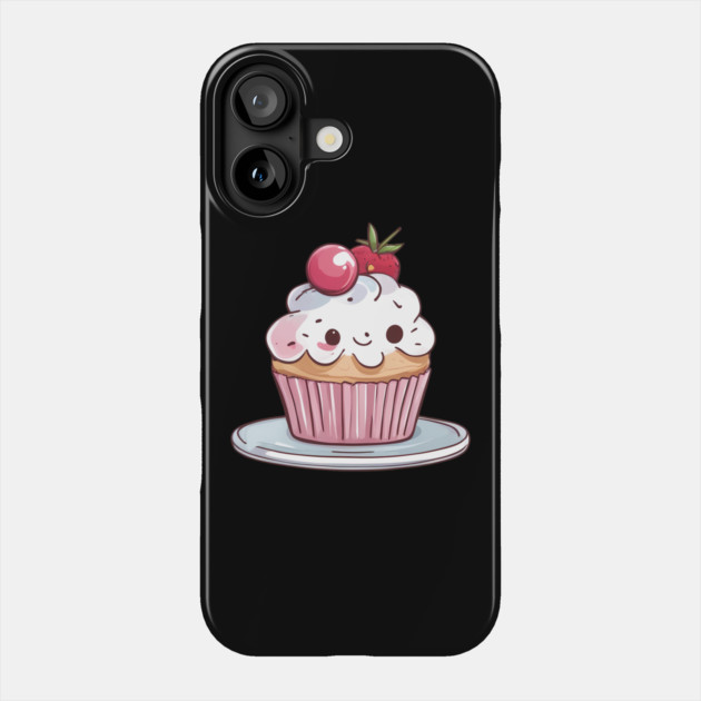 Cute Kawaii Cup Cake Phone Case by animegirlnft
