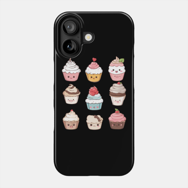 Kawaii Cupcake Phone Case by animegirlnft