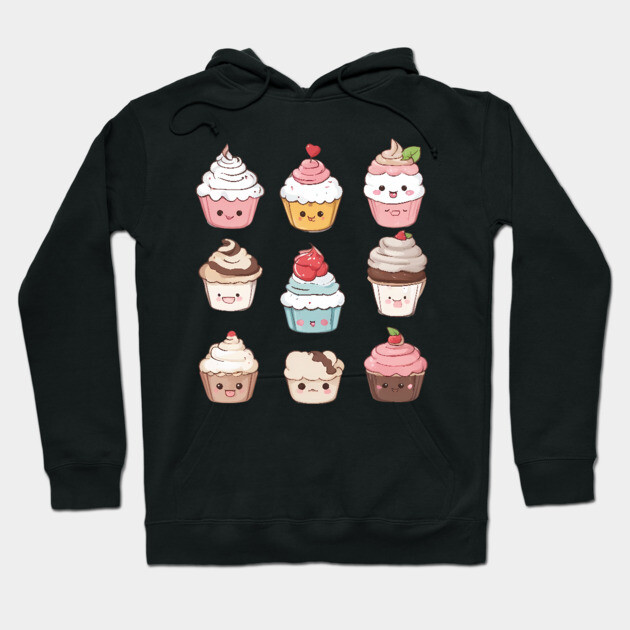 Kawaii Cupcake Hoodie by animegirlnft